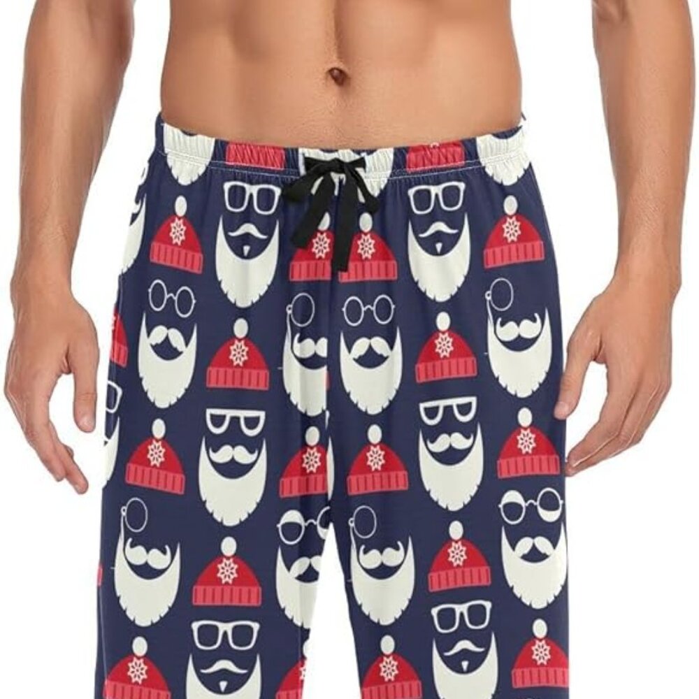 Sleep &Co. large Santa pj’s/purple,red,white velour